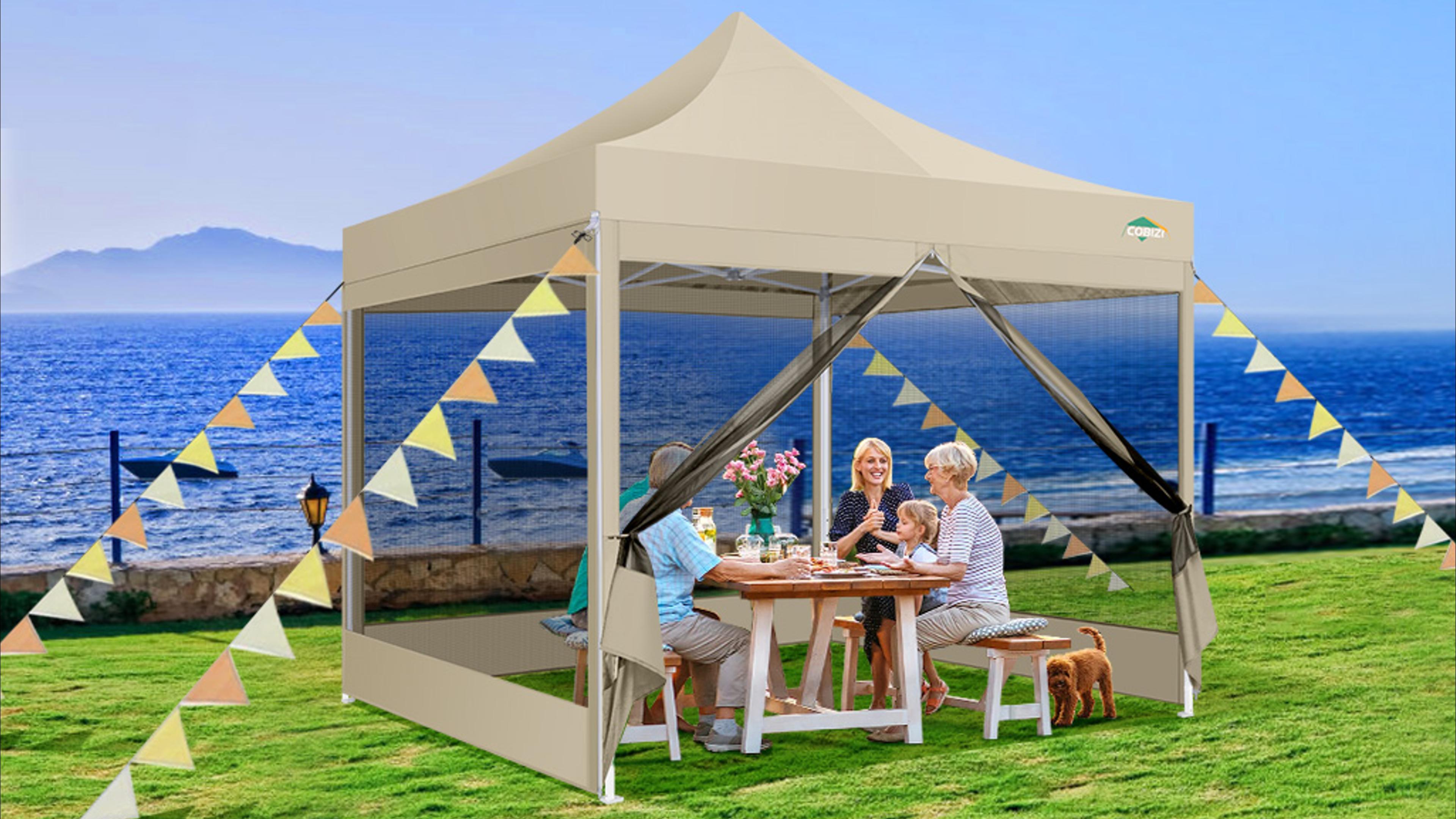 COBIZI 10x15 Heavy Duty Pop Up Canopy Tent Review: Large Gazebo with Mosquito Netting image 31
