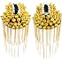 100 Punte A Cono Oro Con Vite - Borchie Punk Rock Per Giacca, Cinture E Accessori Fai Da Te - 7x10mm