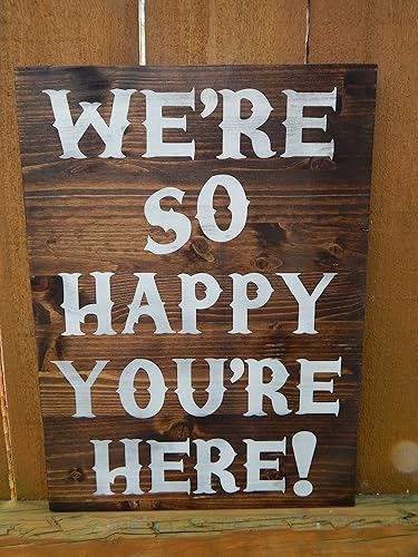 Amazon Com Welcome Sign Wedding Sign We Re So Happy You Re Here