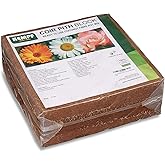 Kempf Compressed Coco Coir Pith Block, 10 Pounds Natural Potting Soil for All Plants, Gardening, Reptile Substrate, Hydrophon