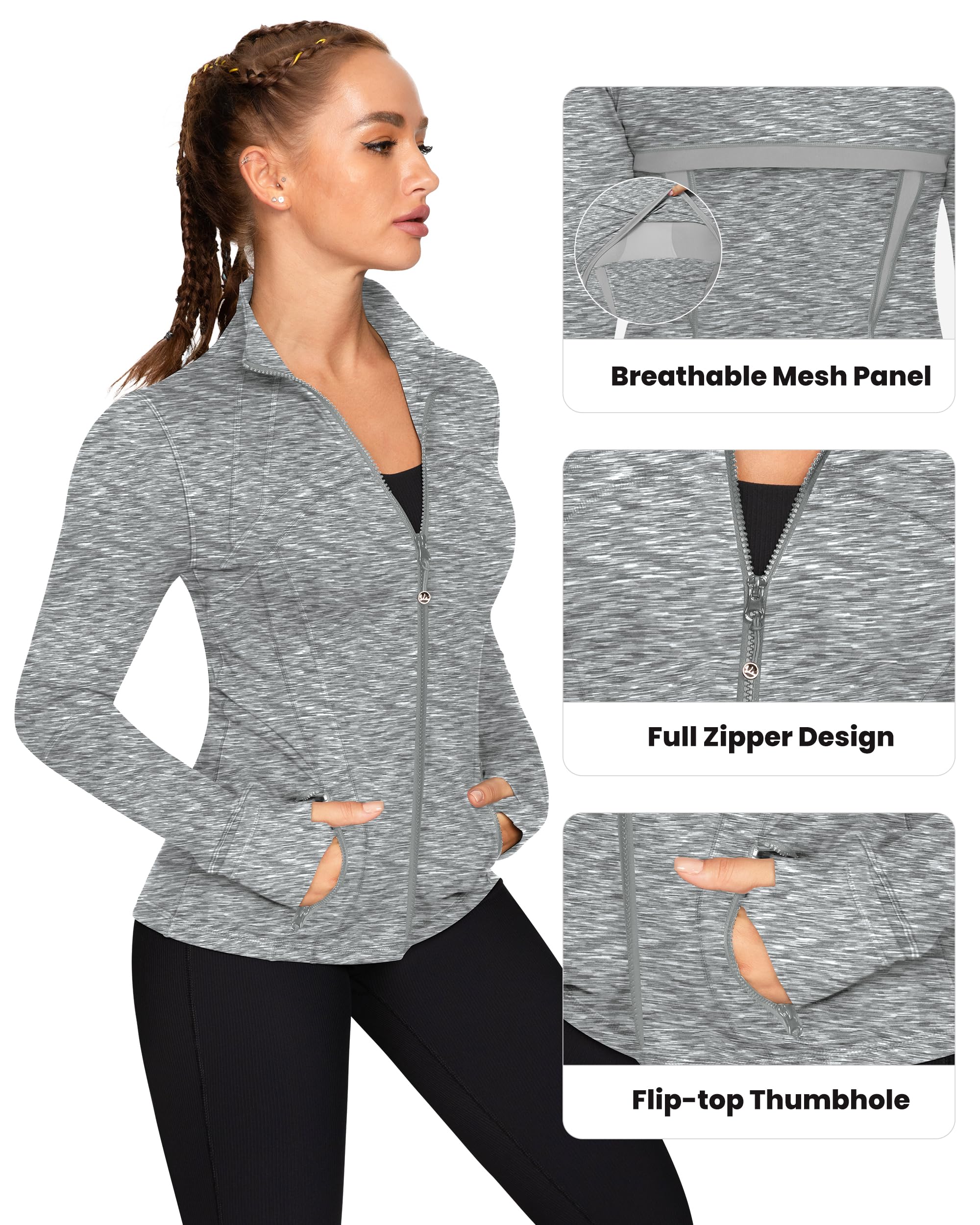 Full Zip Slim Running Jacket