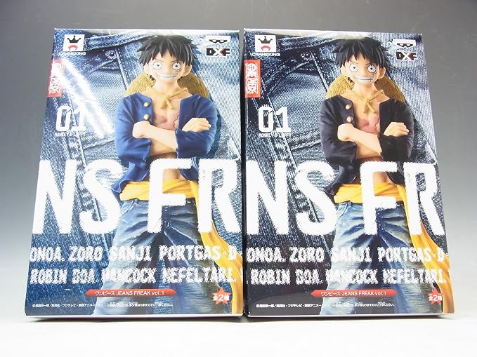 Jeans Freak One Piece Vol 1 Monkey D Luffy 2figures Complete Set Banpresto Japan Toys Games Amazon Com