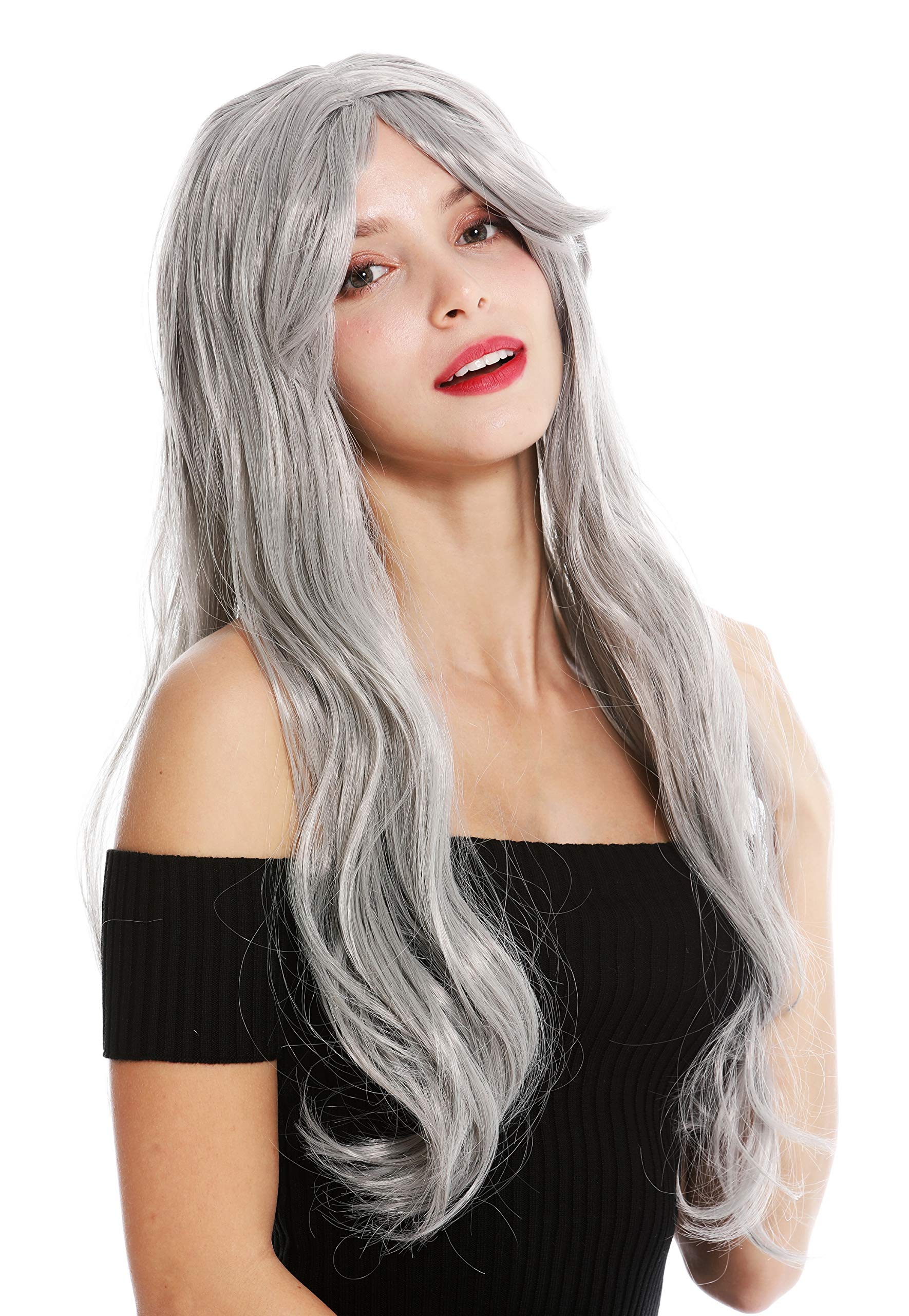WIG ME UP - 90924-ZA68E women's party wig carnival Halloween long sleek light grey โ image 1