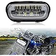 VEISUTOR LED Headlight Kit for Fat Bob 2008-2019, LED Head Light Headlamp Front Light with Mounting Bracket DRL High Low Bean for Harley Davidson Fat Bob 2008-2019 Accessories
