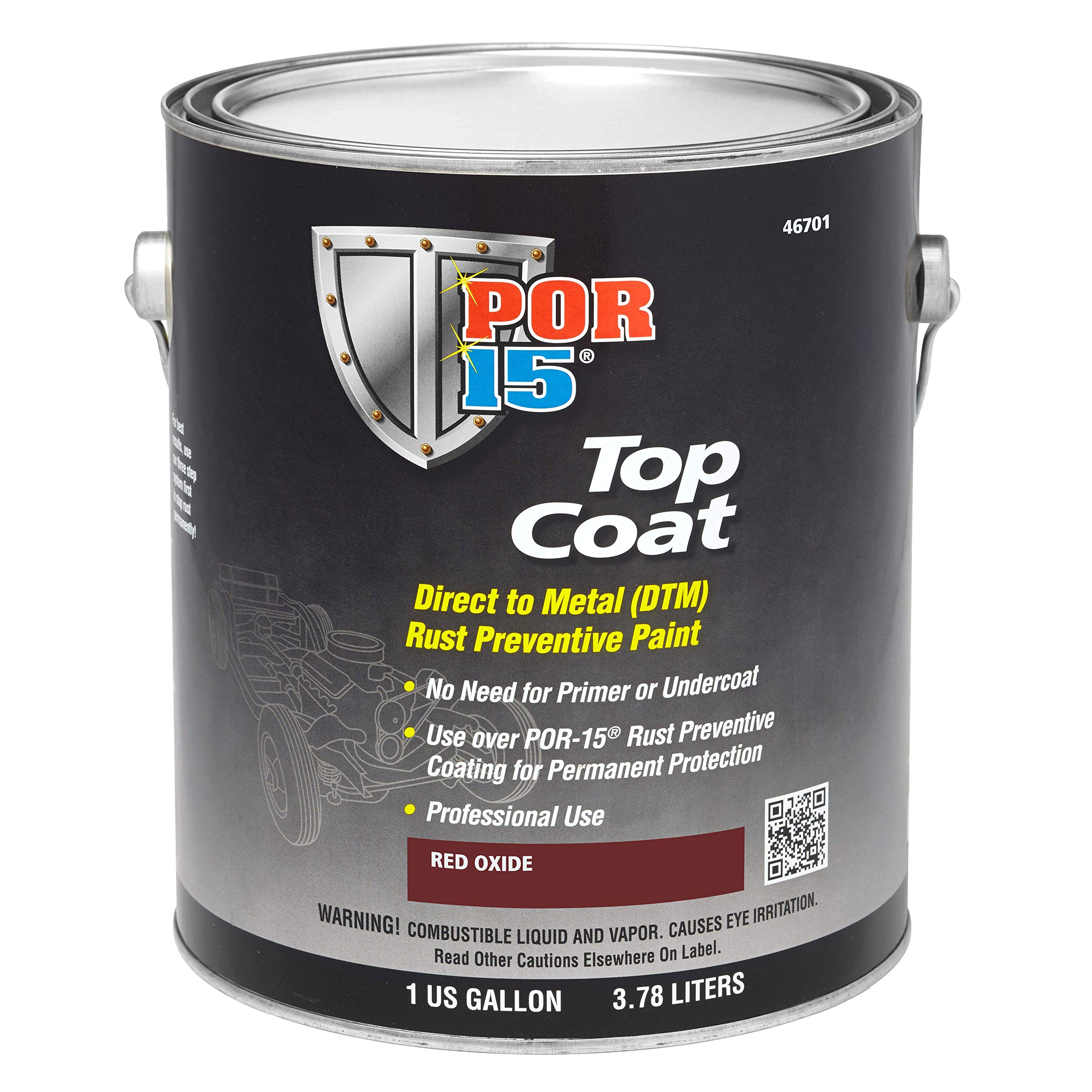 Gallon Por 15 Rust Prevention Paint POR-15 Top Coat Paint, Direct