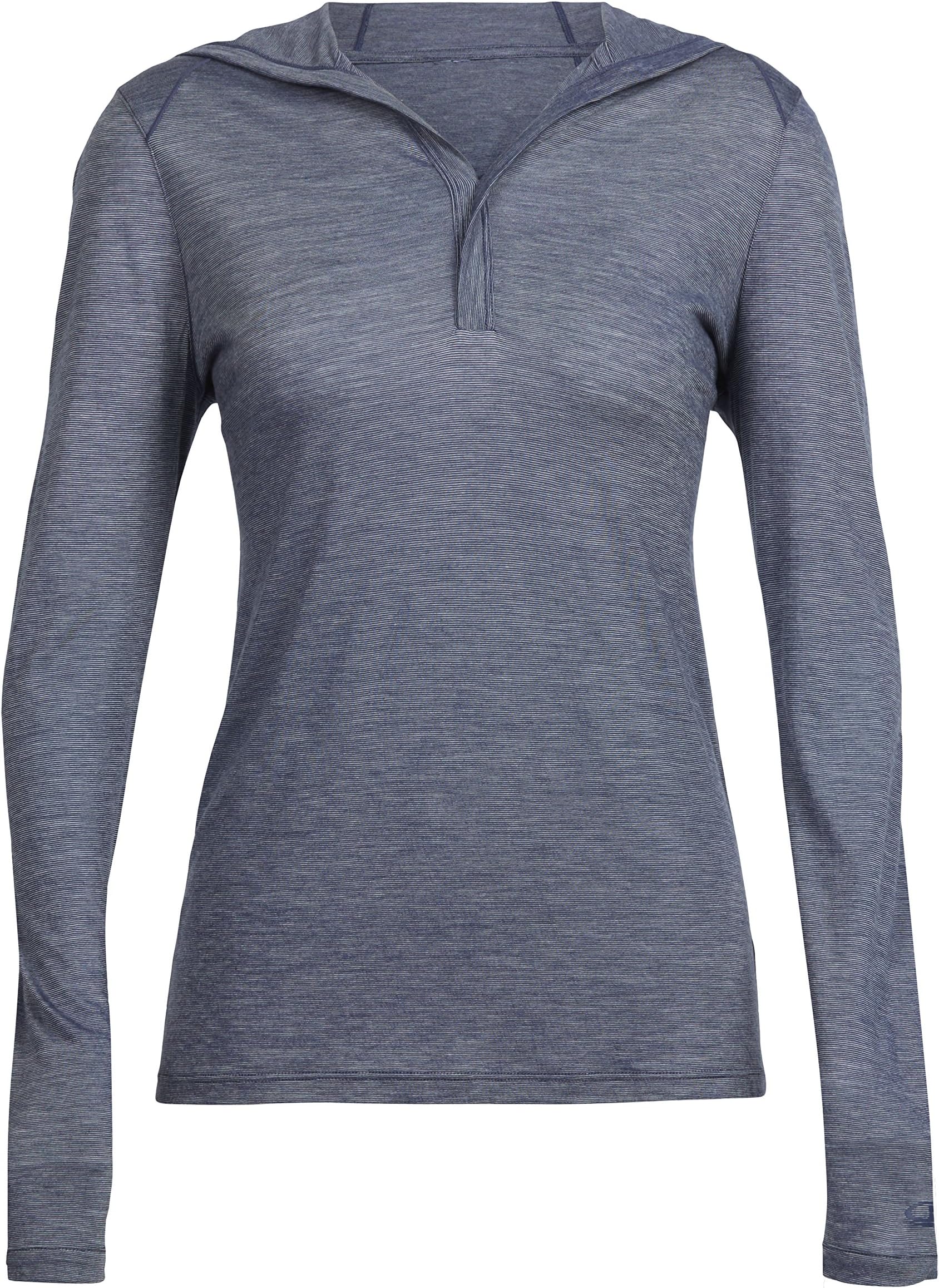 Icebreaker Merino Women's Sphere Long Sleeve Lightweight Hoodie for Travel, Merino Wool