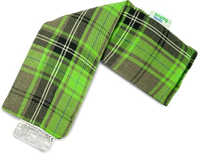 Amazing Health Unscented Microwave Wheat Bag UK Made Pink Tartan Cotton