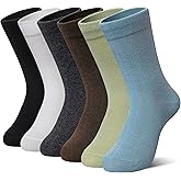 AMENLAN Kids Crew Cotton School Socks Youth Cute Casual Breathable Little Girls Boys Dress Socks 6 Pairs