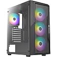 AZZA CSAZ-1002 Cube Plus Case PC Gaming ATX - Vetro Temperato, 6 Ventole RGB Digitali E Hub Inclusi