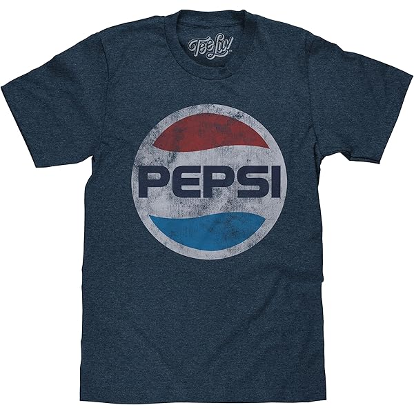 Pepsi Retro Logo Licensed Tee on a Ringer T-Shirt-Small White/Red
