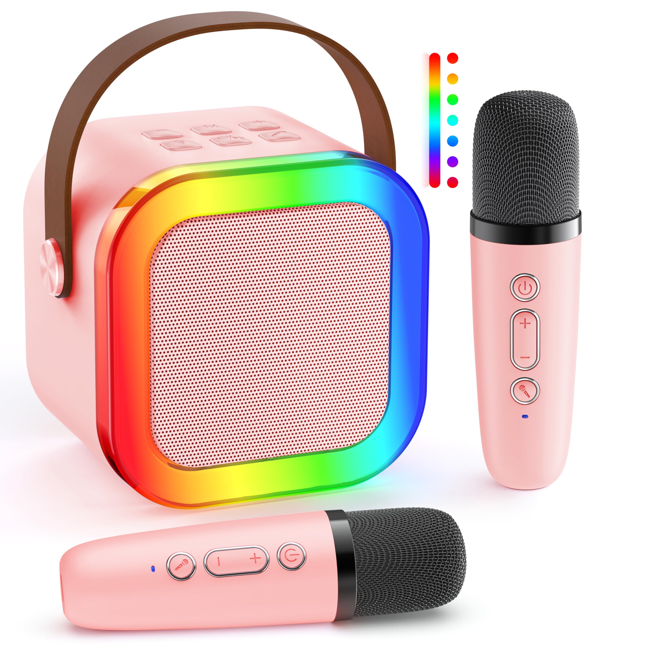 Mini Karaoke Machine: Portable Bluetooth Karaoke Speaker with 2 ...