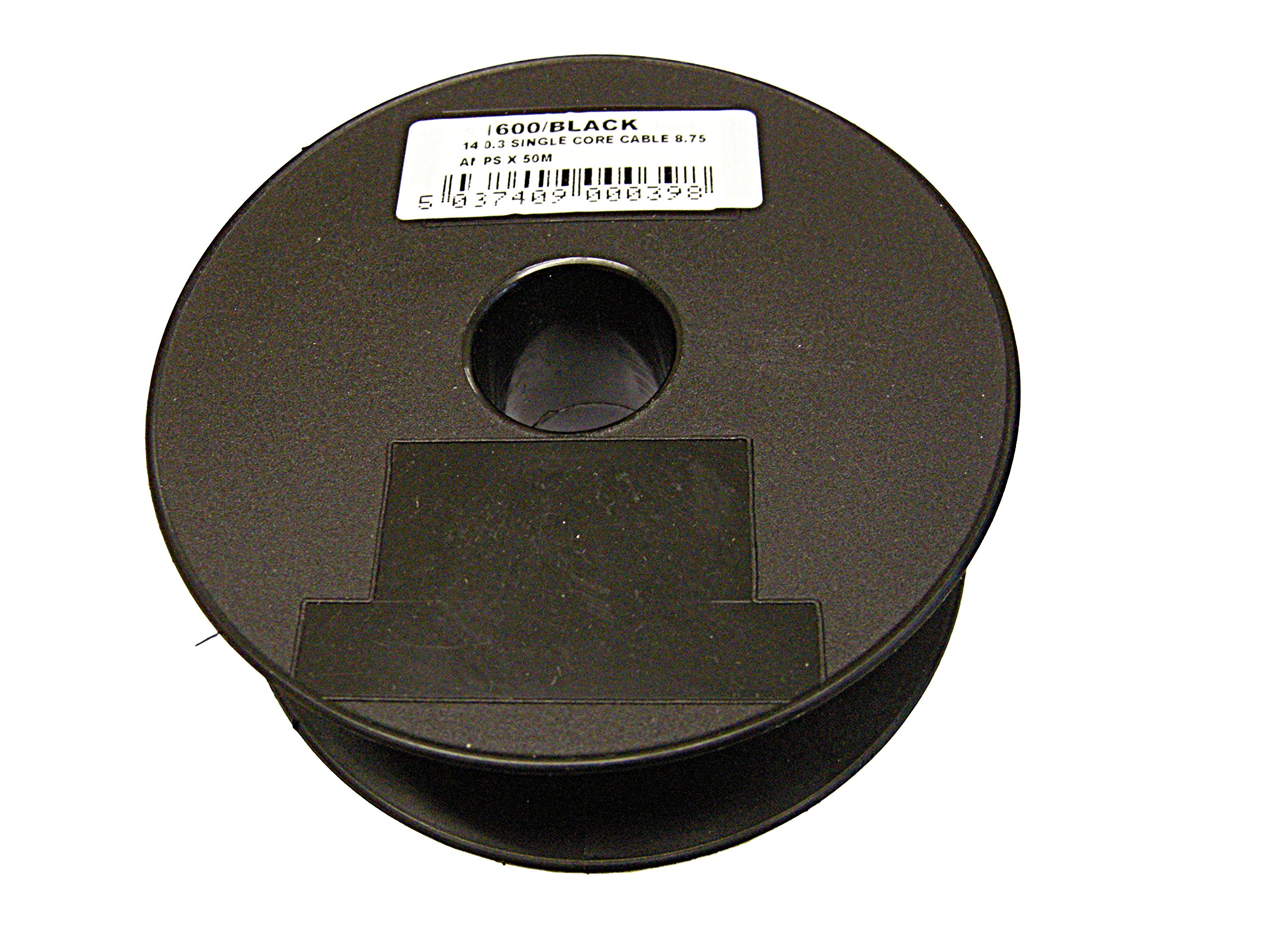 Tecniks 1600/BLACK 8.75 A 50 m Single Core Cable - Black