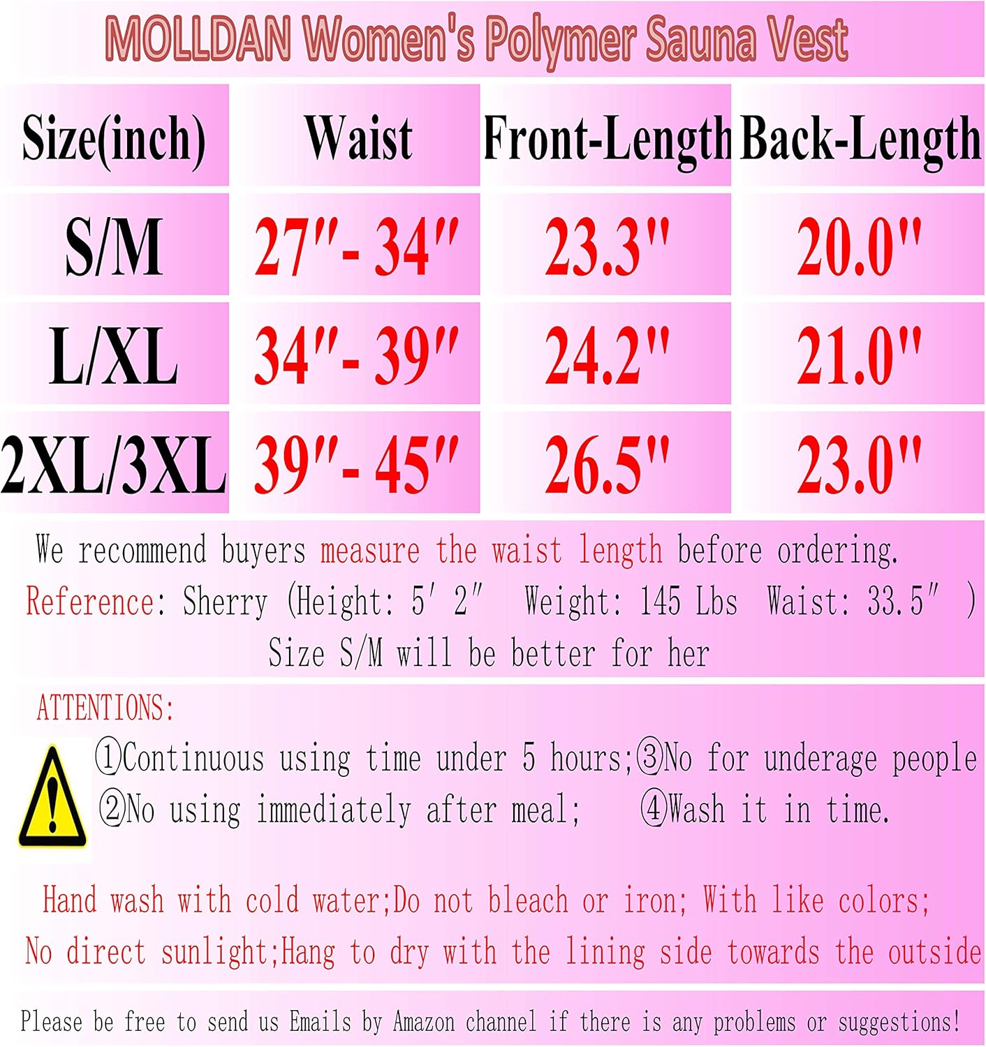 MOLLDAN Womens Sauna Vest Sweat Tank Top Shapewear Weight Loss Workout Shirt: Clothing