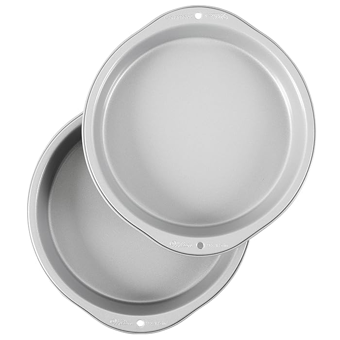 Wilton Recipe Right Non-Stick 9-Inch Round Cake Pans Set, 2-Piece Wilton Recipe Right Non-Stick 9-Inch Round Cake Pans Set, 2-Piece