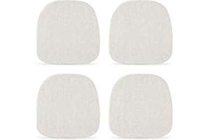 Tromlycs 14x14 Metal Chair Cushions Pads Set of 4 for Tolix Metal Chairs Small Seat Cushions 14 inch Light Linen