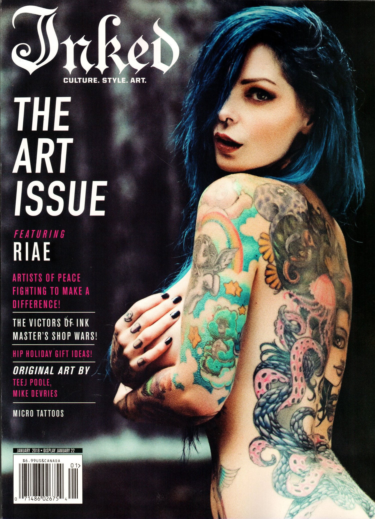 Inked Magazine January 18 The Art Issue Amazon Com Books
