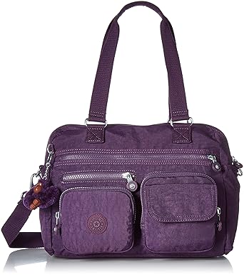 Kipling Mara Solid Satchel, Deep Purple