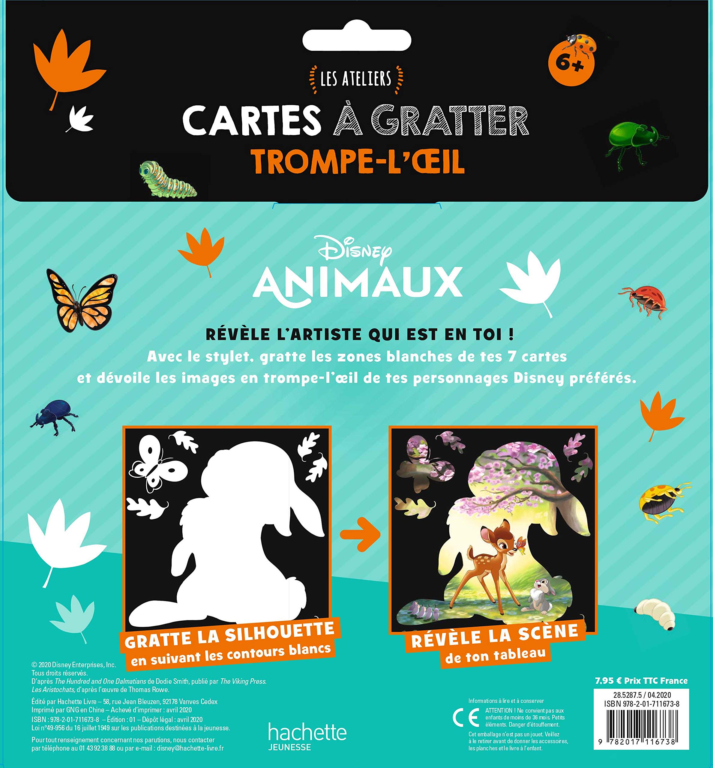 Disney Animaux Les Ateliers Disney Cartes A Gratter Trompe L Oeil Amazon Com Books