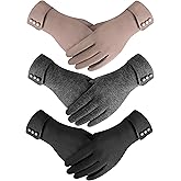 Clothirily Winter Gloves for Women, Touchscreen Texting Winter Gloves Women, Fleece Lined Warm Winter Glove for Cold Weather