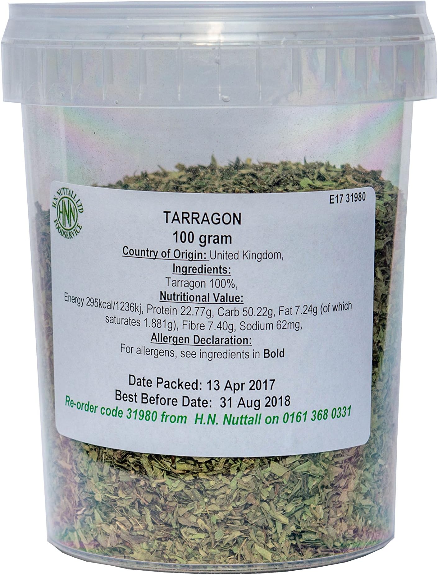 H N NUTTALL Tarragon