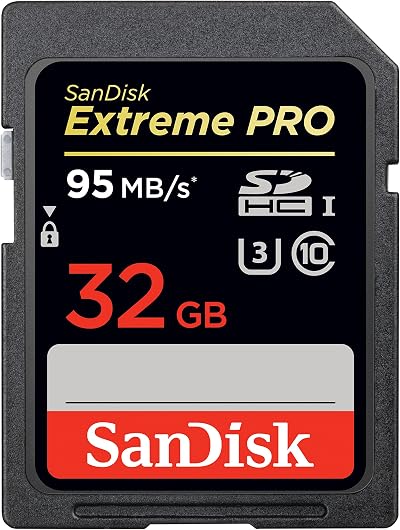 SanDisk Extreme PRO 32GB SDHC UHS-I Memory Card - Frustration-Free Packaging