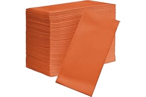 AH AMERICAN HOMESTEAD AMERICAN HOMESTEAD Paper Napkins - Terracotta Disposable Linen-Like Dinner Napkins - Restaurant-Quality Table Serviettes for Weddings, Parties, and Events - 15.75" x 15.75" - 50 Count