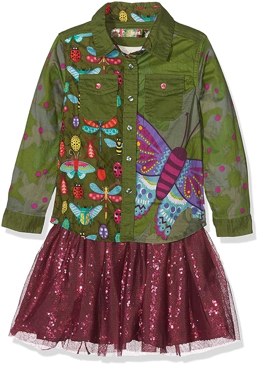 Desigual Mädchen Kleid Vest_Butterfly