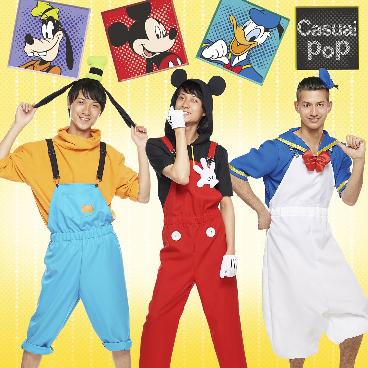 Amazon ディズニー カジュアル ドナルド コスチューム メンズ 165cm 175cm コスプレ 仮装 通販
