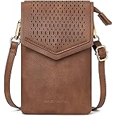 GAEKEAO Vegan Leather Small Crossbody Bag for Women Mini Cell Phone Cross Body Purses Floral Wallet with Card Slots For Girls