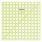 Omnigrid Neon Omnigrip 12-1/2X12-1/2sq Quilting Ruler, Clear