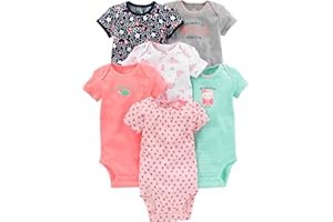 Simple Joys by Carter's baby-girls 6-pack Short-sleeve Bodysuit