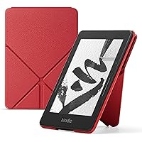Capa Origami de couro para Kindle Voyage, cor vermelha