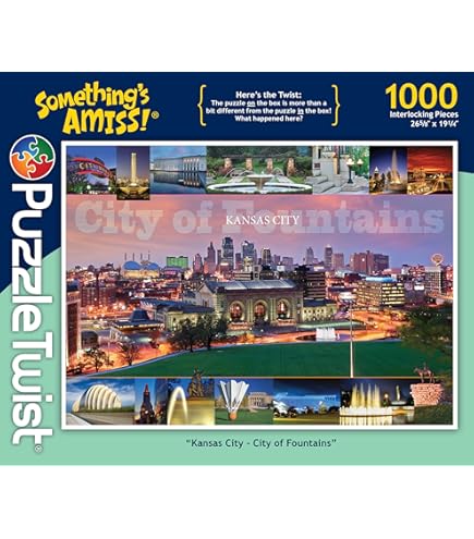 Noah Jigsaw Puzzle - Kansas City Missouri Skyline 1000 Pieces Made In USA