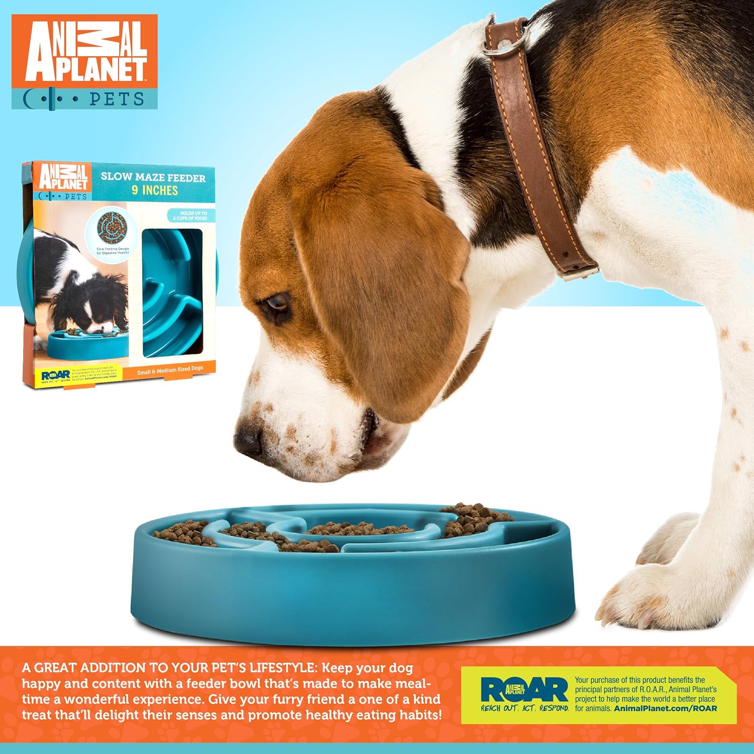 Animal Planet Slow Feed Maze Feeder Pet Bowl For Dogs And Cats