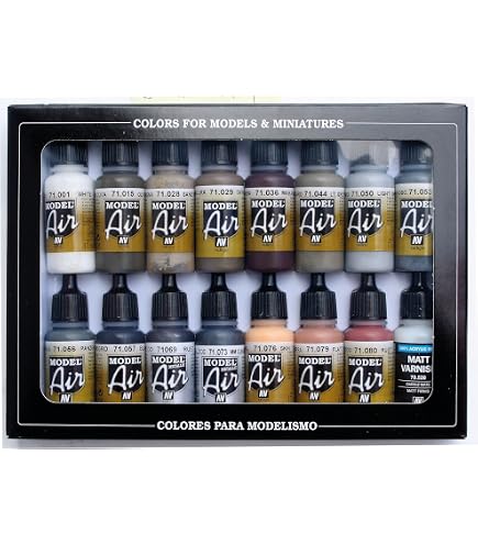Italeri Set Peinture Acrylique WWII Military Allied Army – 6 Flacons De 20 Ml Pour Maquettes
