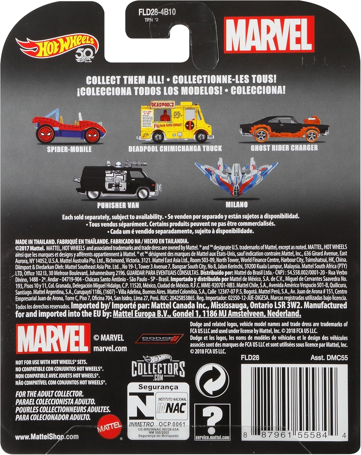 Hot Wheels FLD28 Guardians of the Galaxy Vol.2 Millano Die-Cast 1:64 Scale - Image 3