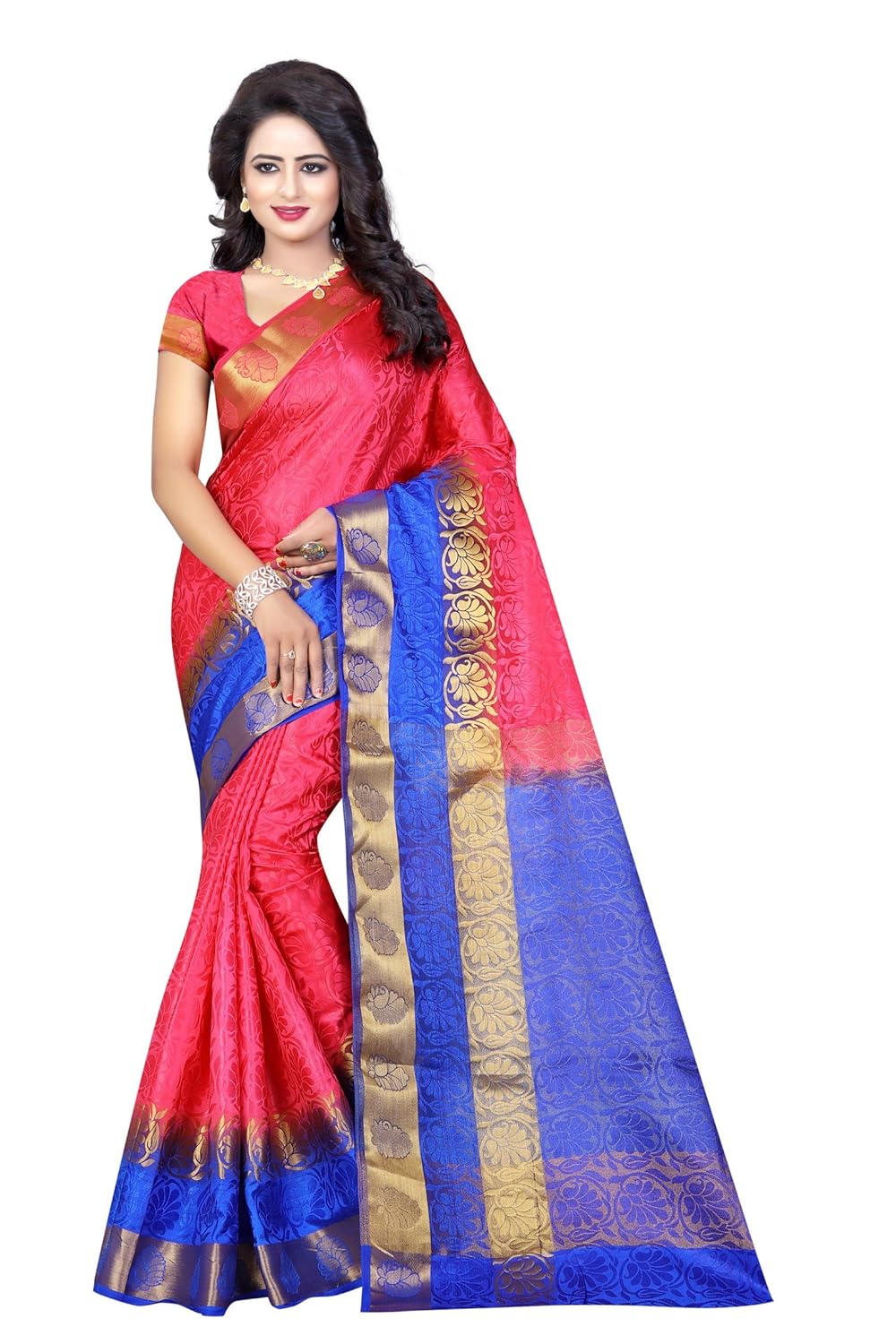 dealsure women's multicolor banarasi silk saree
