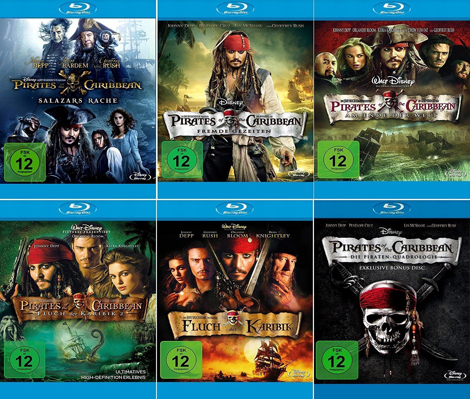 Fluch der Karibik 1 5 Collection + Bonus Bluray von Fluch der Karibik 6Bluray Kein BoxSet Fluch der Karibik 1 5 Collection + Bonus Bluray von Fluch der Karibik 6Bluray Kein BoxSet