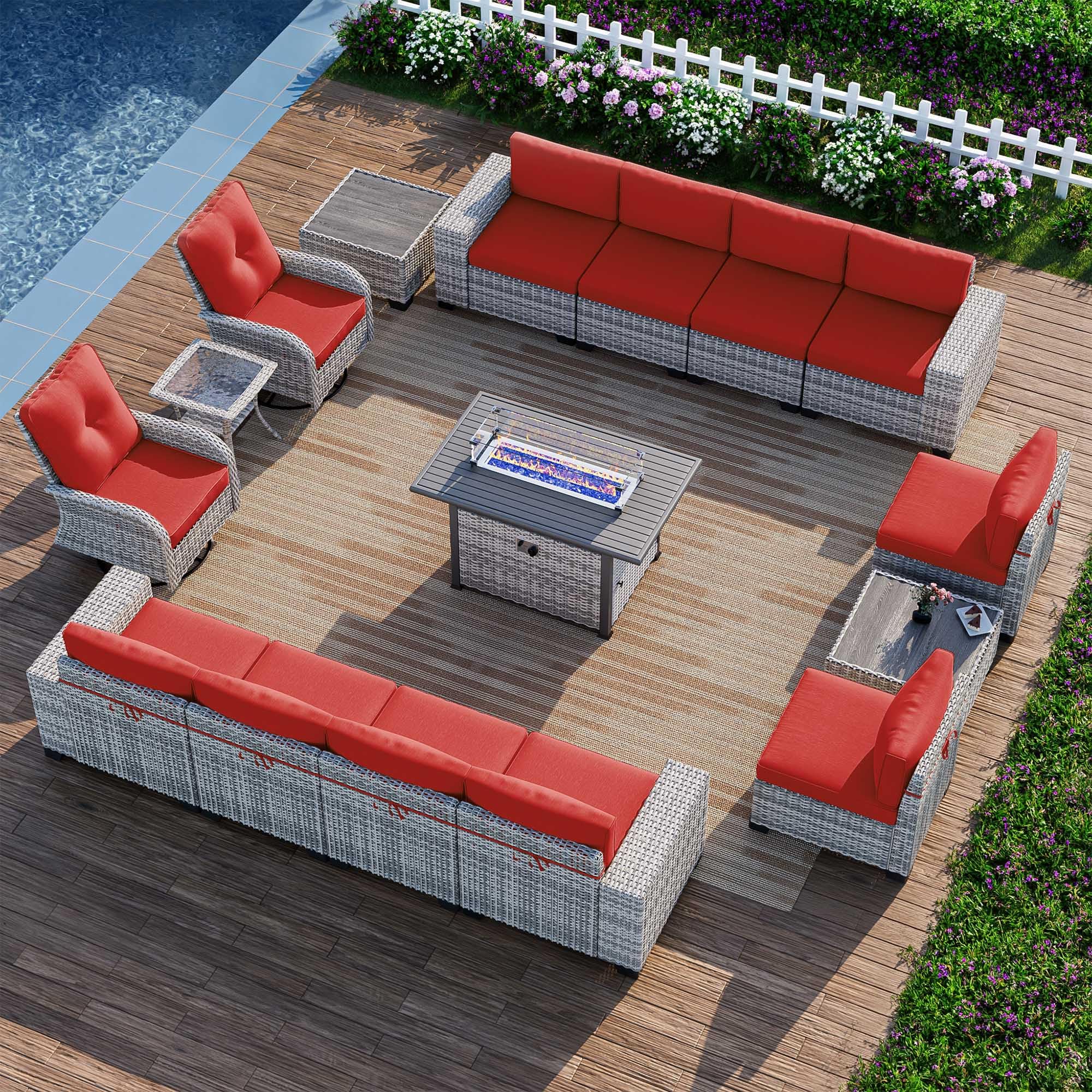Muphyers 16-Piece Outdoor Patio Furniture Set with