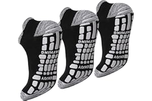 ELUTONG Mens Grip Socks Non Slip Yoga Grippy Sock Anti Slip Pilates,Barre,Hospital,Fitness Sock with Grips for Men