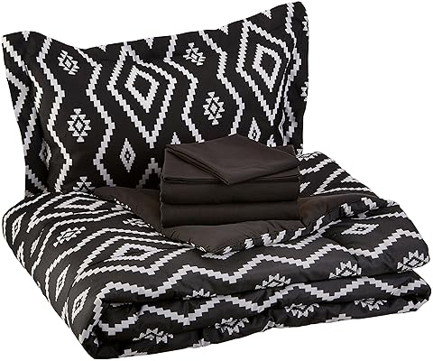 AmazonBasics 5-Piece Lightweight Microfiber Bed-In-A-Bag Set