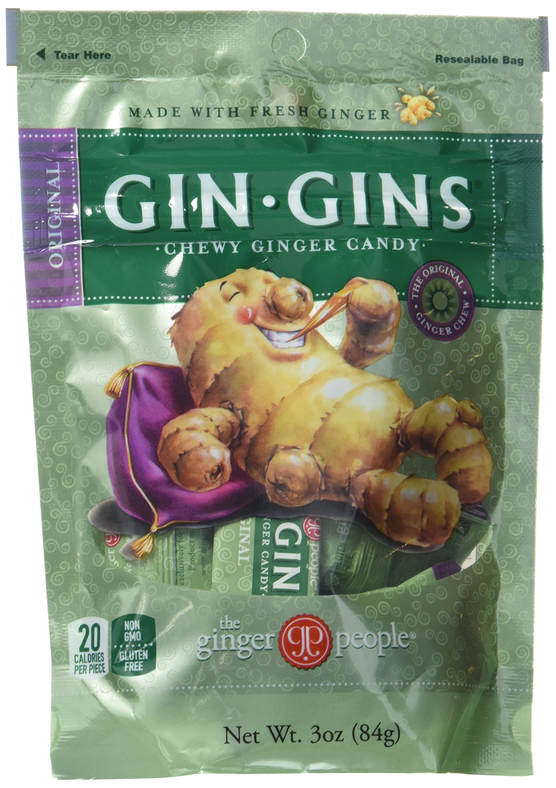 The Ginger People Ginger Chews, Spicy Apple, 3Ounce Bag