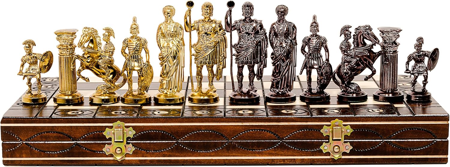 Echiquier Geant en Bois avec Pieces Eches et Rangement