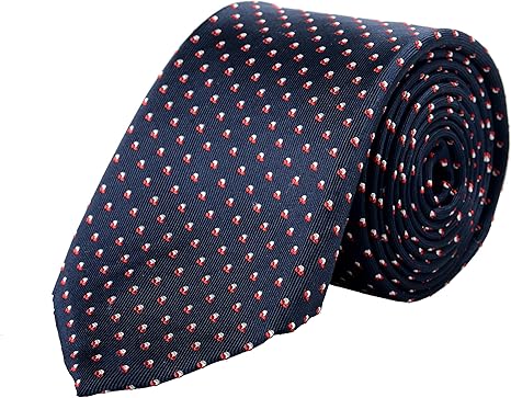 Hugo Boss Gravata masculina multicolorida com estampa geométrica 100% seda