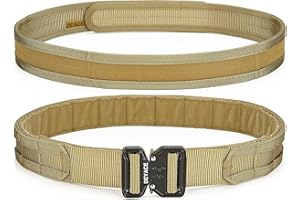 DEYACE Quick Release Battle Belt, 1.75'' Tactical MOLLE Heavy Duty Belt and 1.5'' EDC Inner Belt for Law Enforcement, Shooter
