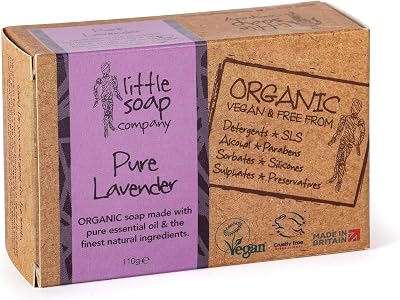 Little Soap Company Organic Lavender Soap Bar 110g Pure Vegan Cruelty Free