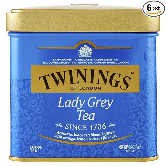 Чай Twinings 03836 черный леди грей (жесть) 100г*6 (070177086671)