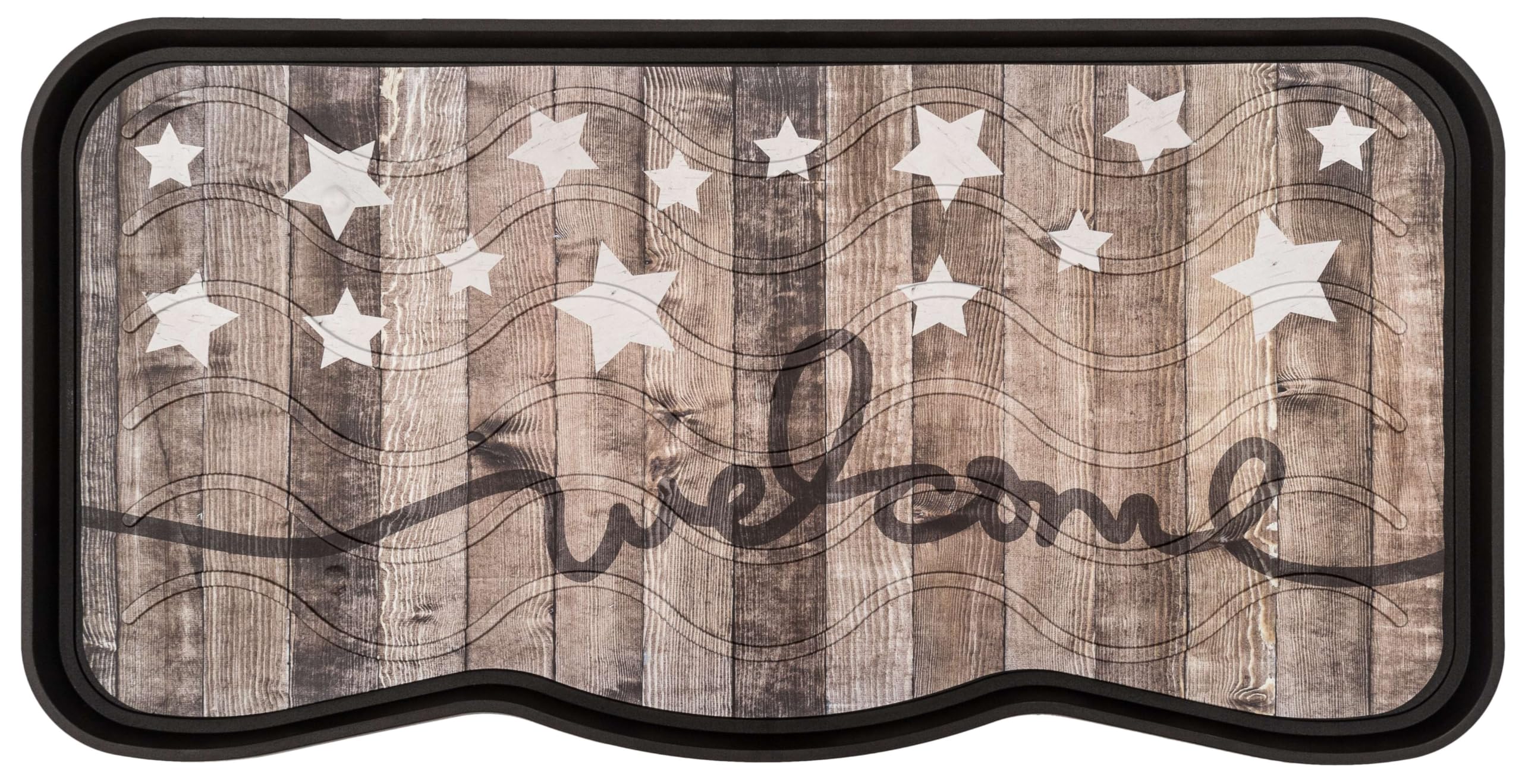 Nicoman Boot Tray Shoe Organiser Non Slip Washable Multipurpose Container Floor Carpet Protection for Indoor Outdoor - (Stars, Pack of 2)