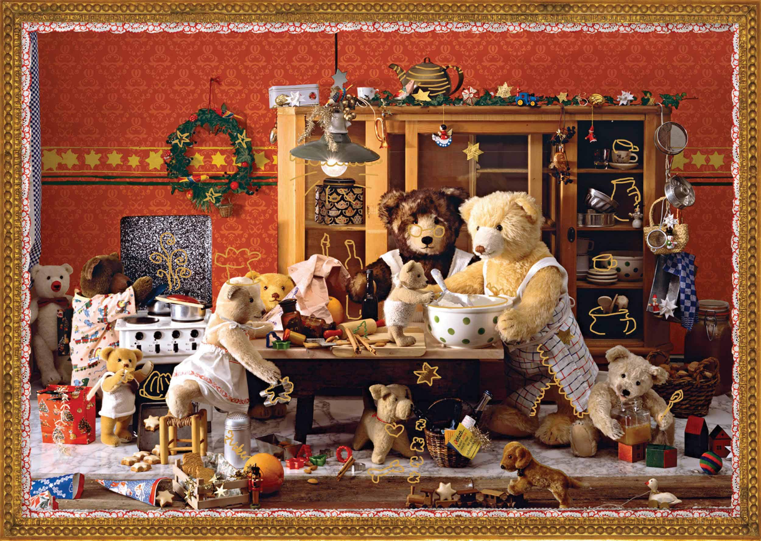 Coppenrath 'Teddy Bears' Kitchen' A4 Traditional Advent Calendar