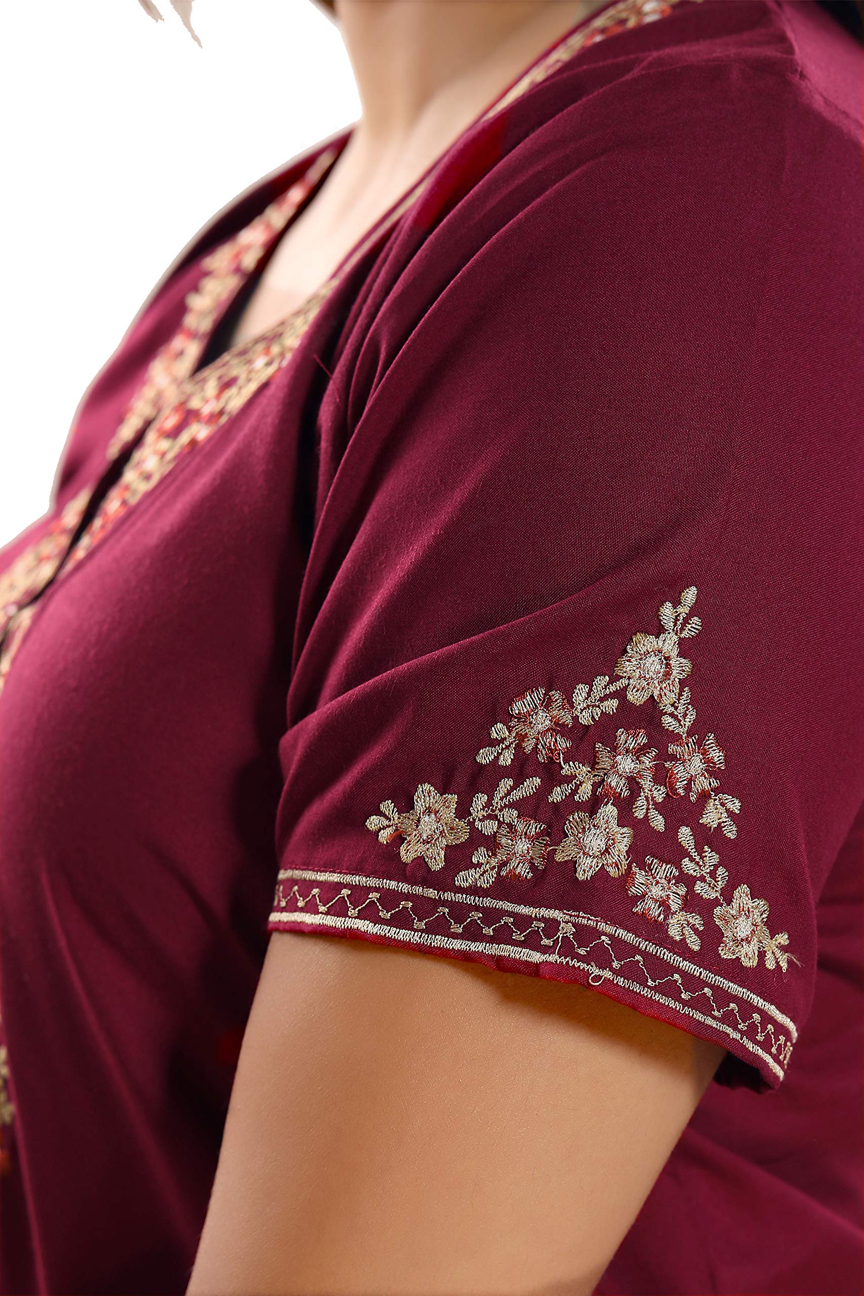 Kuukee Womens Cotton Checkered Maxi Nighty Desertcart Tunisia